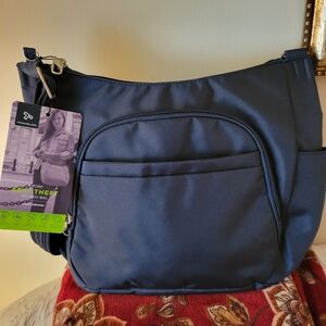 Travelon Navy Security Crossbody Bag